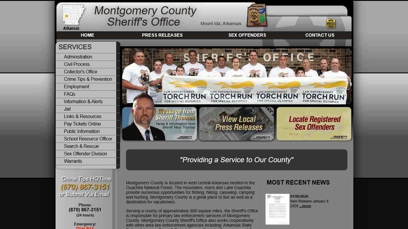 Montgomery County AR Sheriff's Office